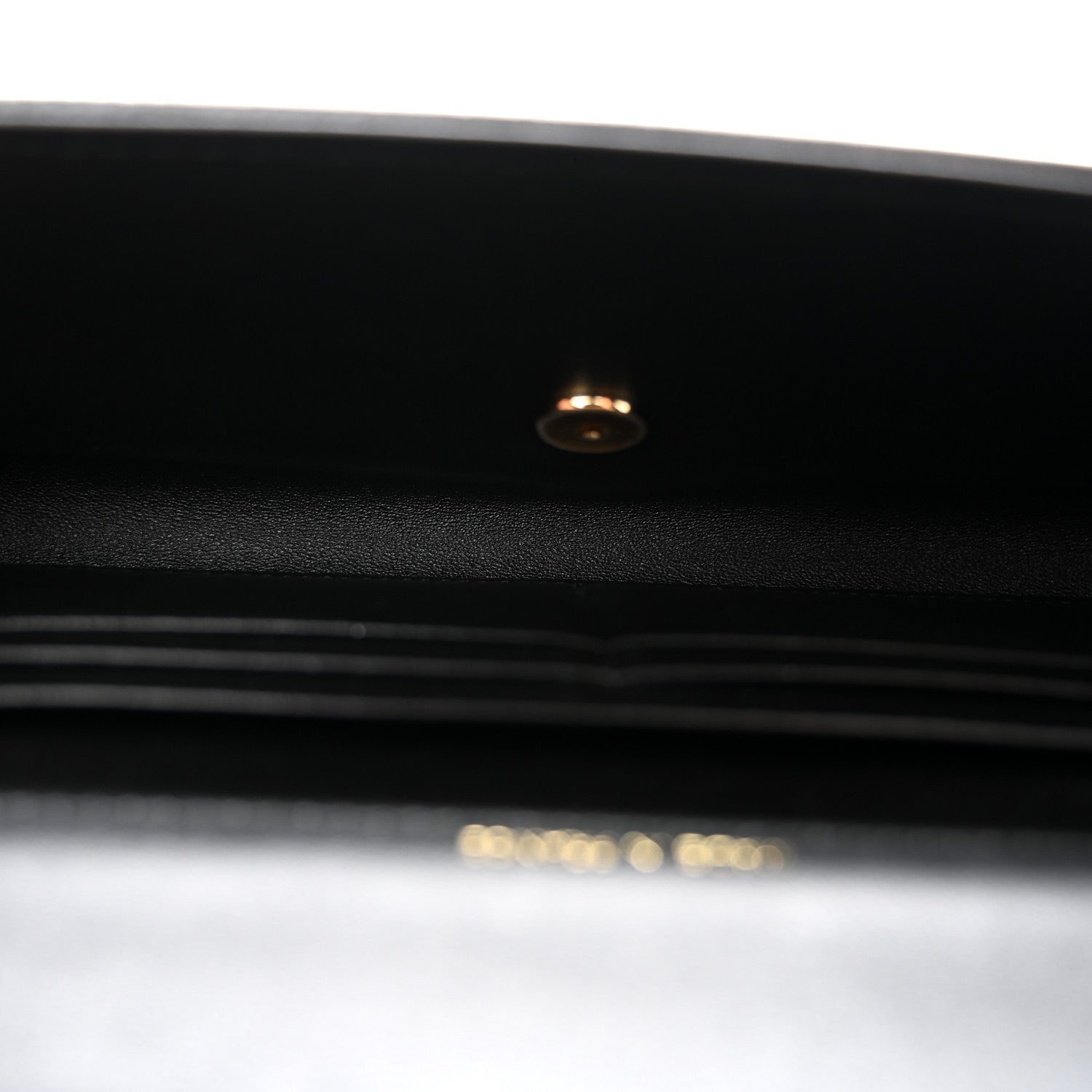 Chanel Calfskin Lizard Embossed Top Handle Clutch With Chain Black 5 of 12