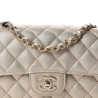 Chanel Metallic Lambskin Quilted Mini Rectangular Flap Gold 10 of 10