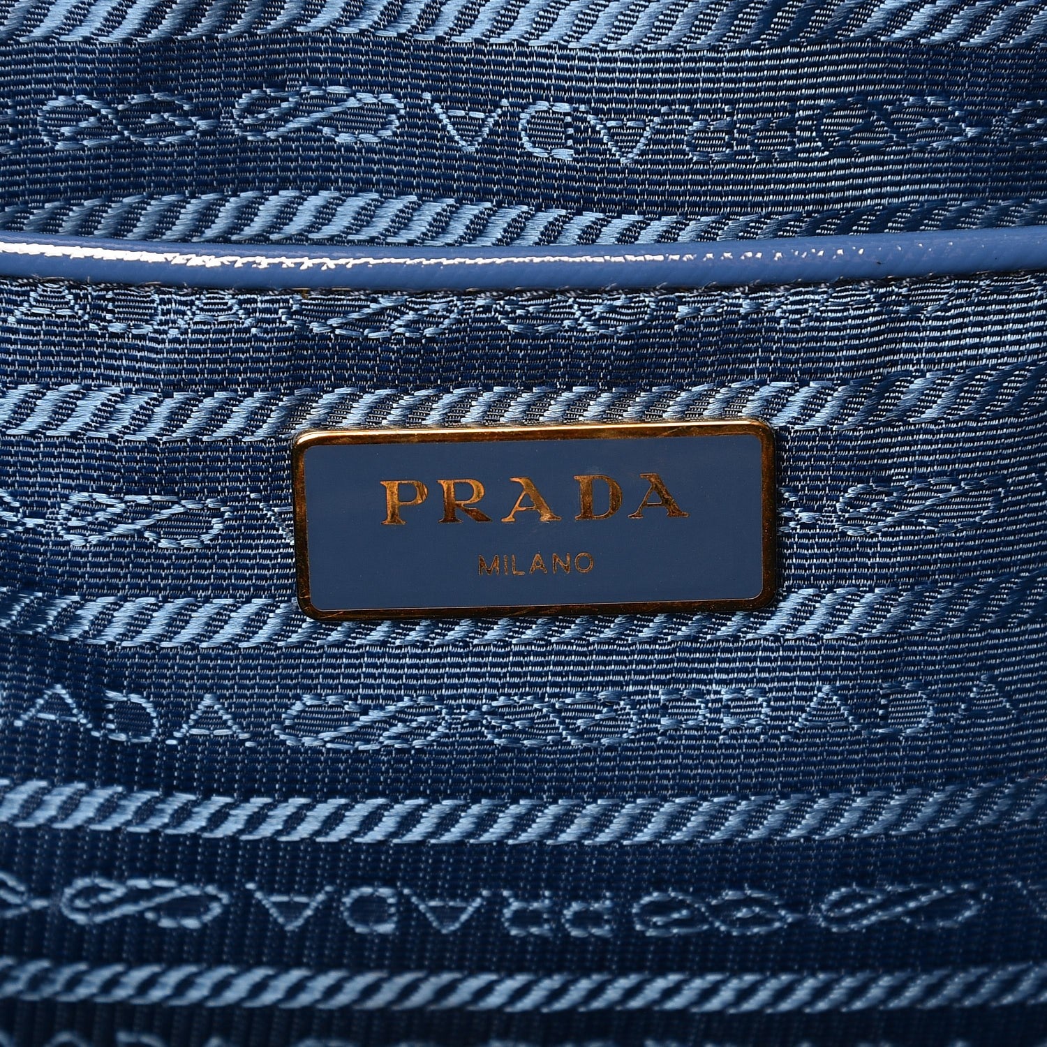Prada Saffiano Vernice Shopping Tote Azzurro 6 of 10
