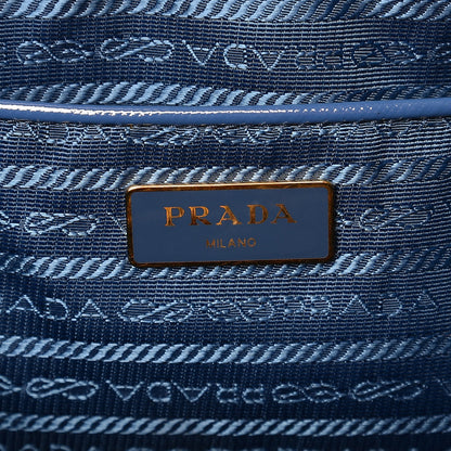 Prada Saffiano Vernice Shopping Tote Azzurro 6 of 10