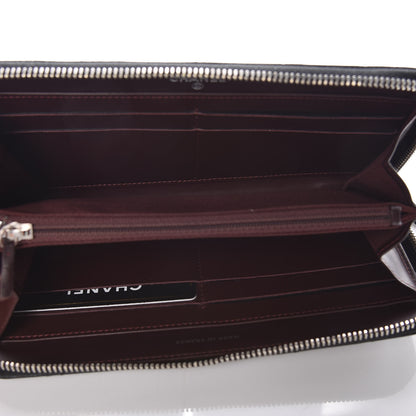 Chanel Caviar Quilted Large Gusset Zip Around Wallet Black 5 of 8
