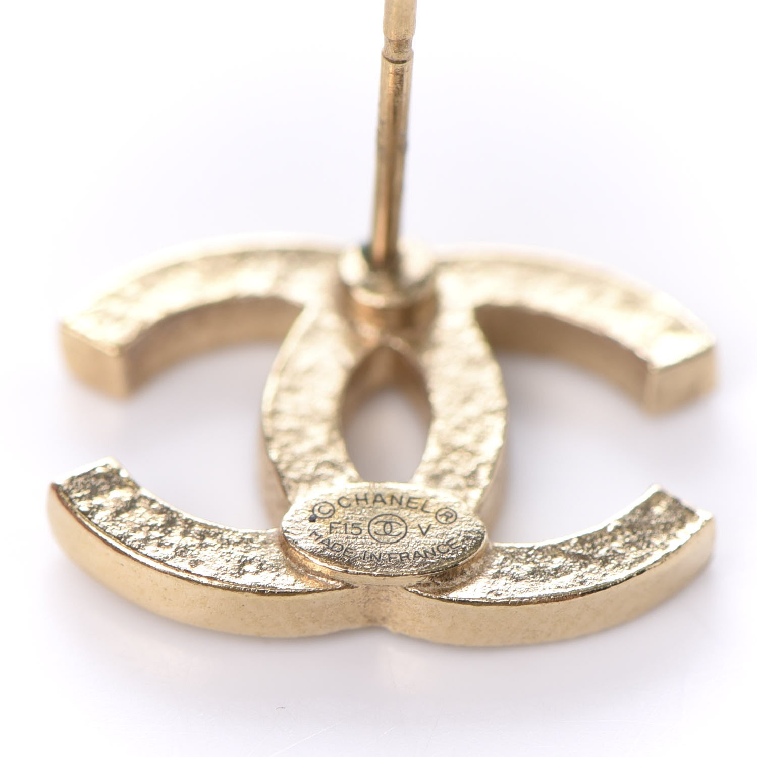 Chanel Crystal CC Earrings Gold 4 of 6