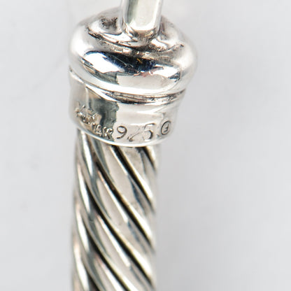 David Yurman Sterling Silver 14K Yellow Gold 5mm Metro Necklace 5 of 5