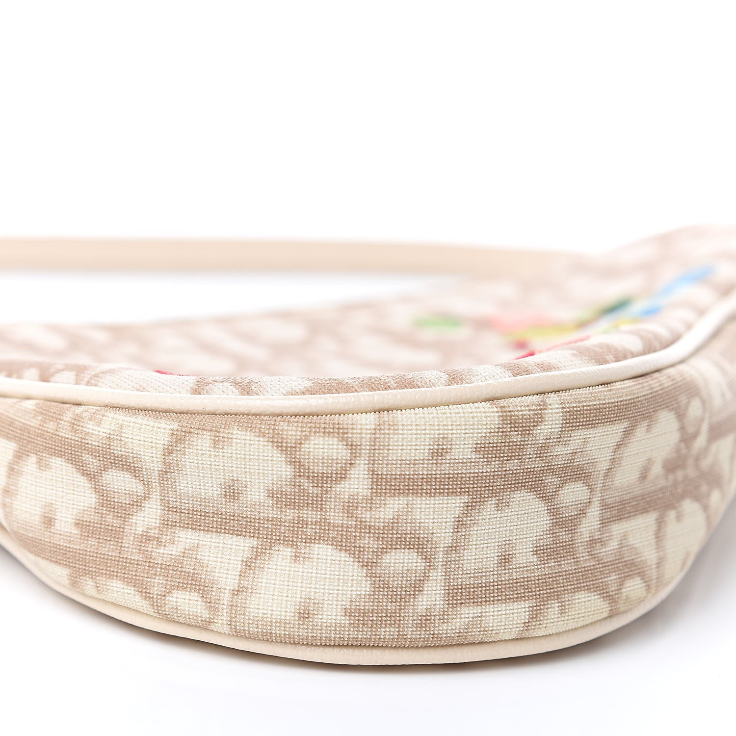 Christian Dior Monogram Vintage Flowers Mini Saddle Bag Beige 8 of 11
