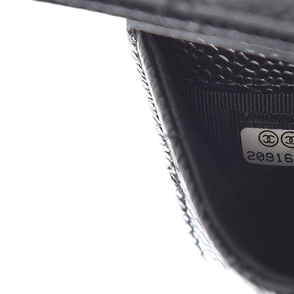 Chanel Caviar Quilted Flap Card Holder Black 8 of 8