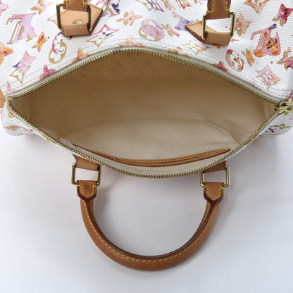 Louis Vuitton Watercolor Aquarelle Speedy 30 White 4 of 8