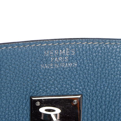 Hermes Togo Birkin 35 Blue Jean 23 of 37