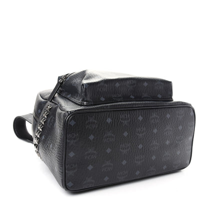 MCM Visetos Medium Side Studs Stark Backpack Black 3 of 8