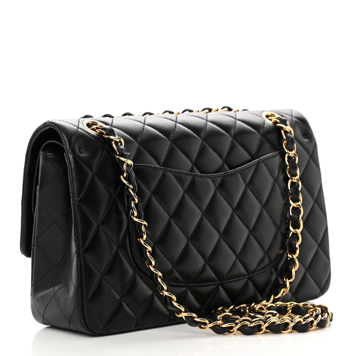 Chanel Lambskin Quilted Medium Double Flap Black 3 of 14