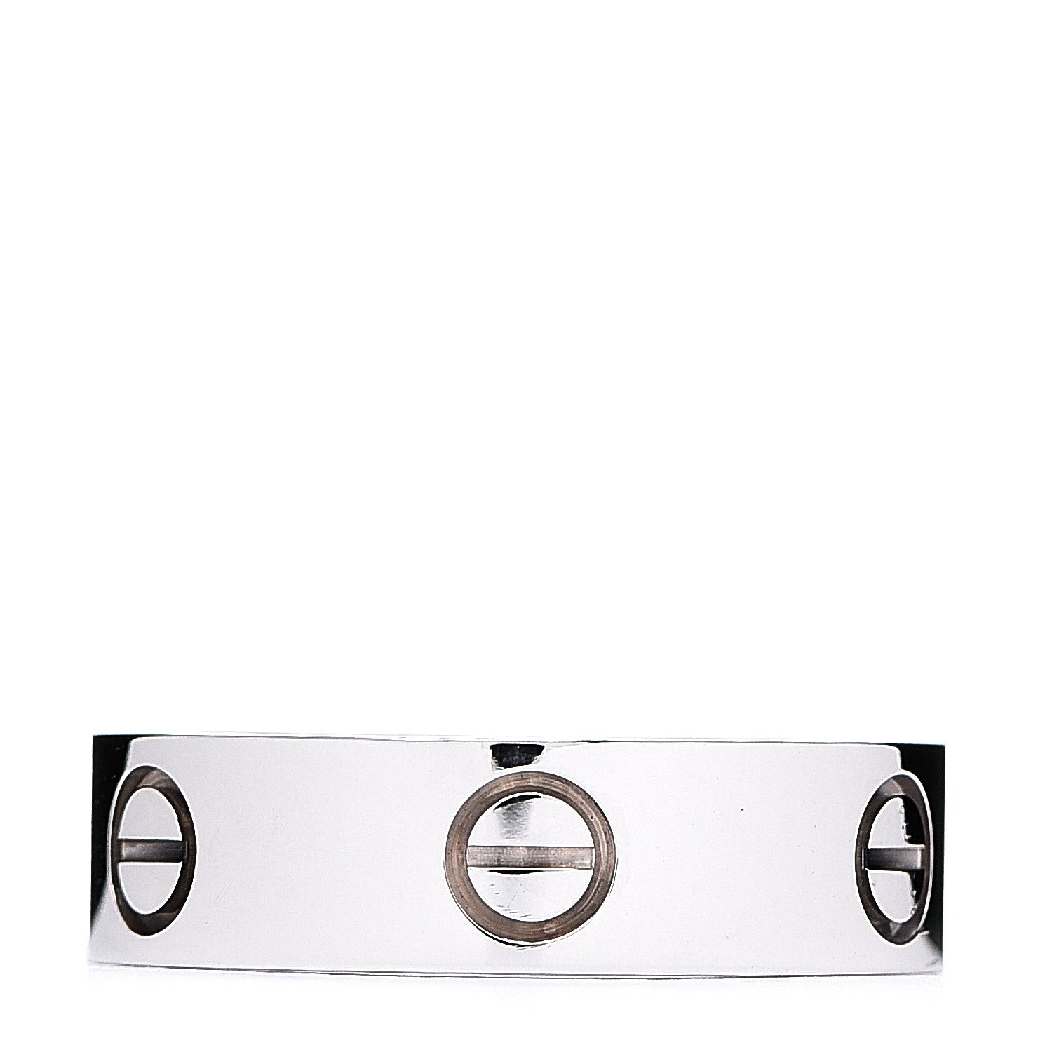 Cartier 18K White Gold 5.5mm LOVE Ring 56 7.5 1 of 4