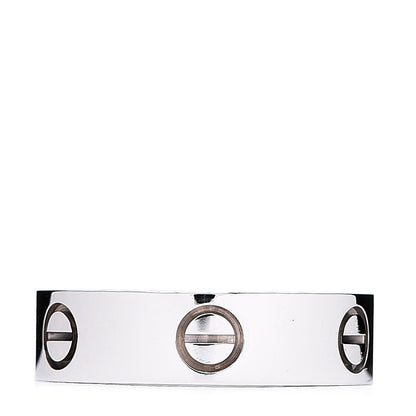 Cartier 18K White Gold 5.5mm LOVE Ring 56 7.5 1 of 4