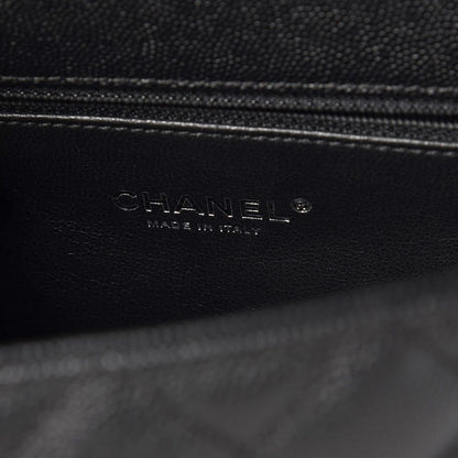 Chanel Caviar Lizard Quilted Small Coco Handle Flap Black 6 of 9