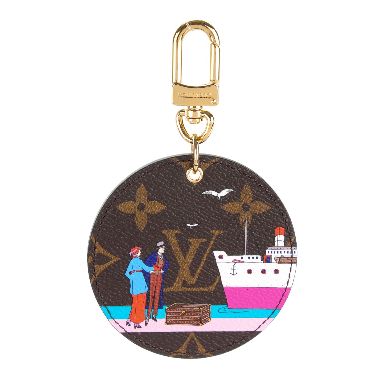 Louis Vuitton Monogram 2016 Christmas Animation Bag Charm Key Ring 1 of 6