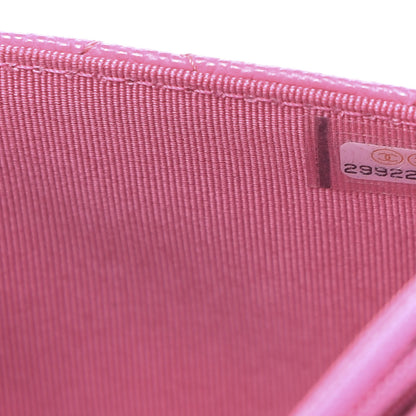 Chanel Caviar Quilted Wallet on Chain WOC Pink 8 of 11