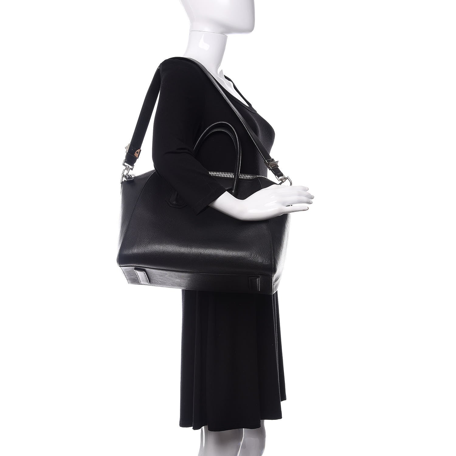 Givenchy Sugar Goatskin Medium Antigona Black 2 of 13