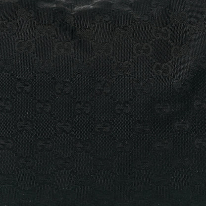 Gucci Monogram Medium Horsebit Chain Hobo Black 8 of 10