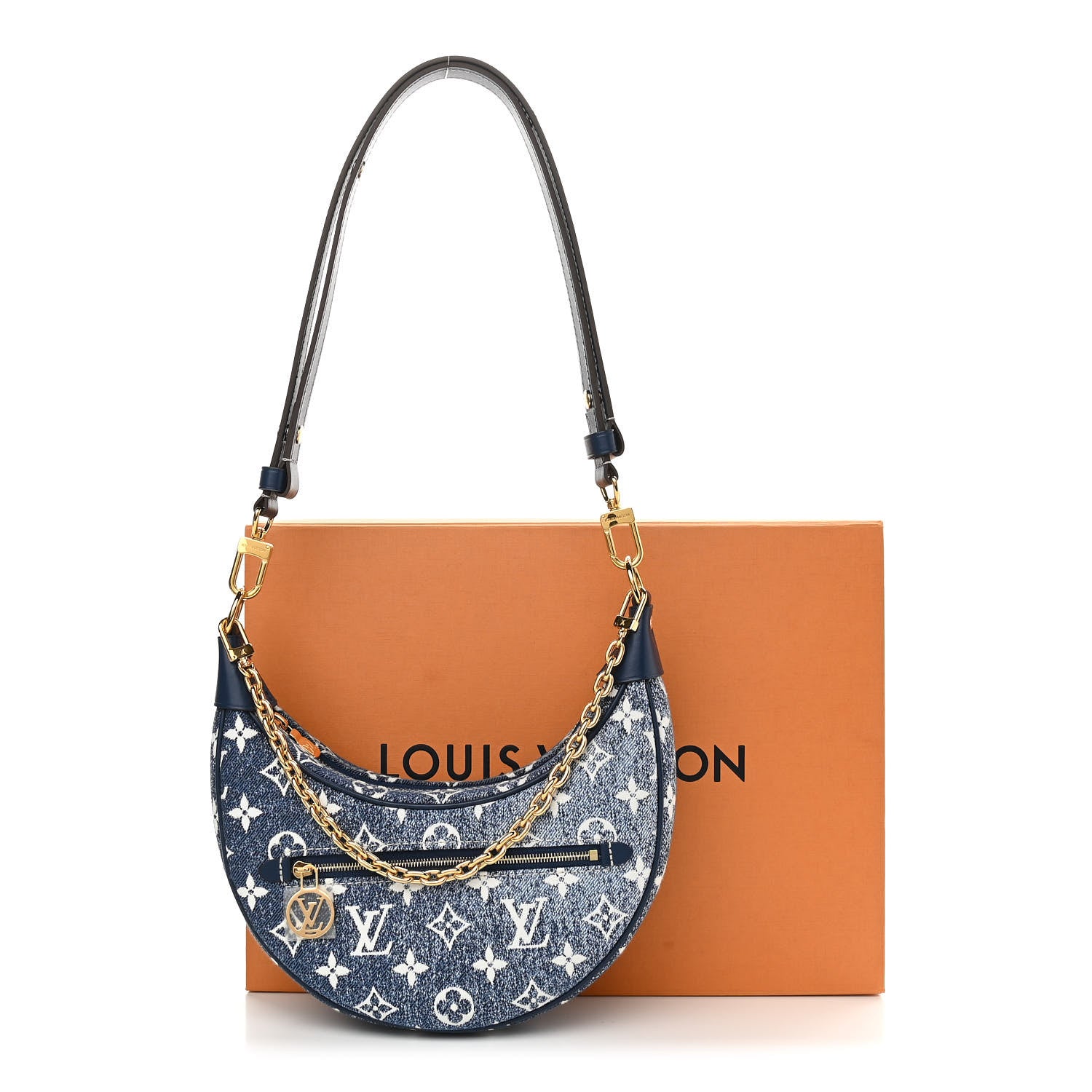 Louis Vuitton Monogram Jacquard Denim Loop Bleu 10 of 10