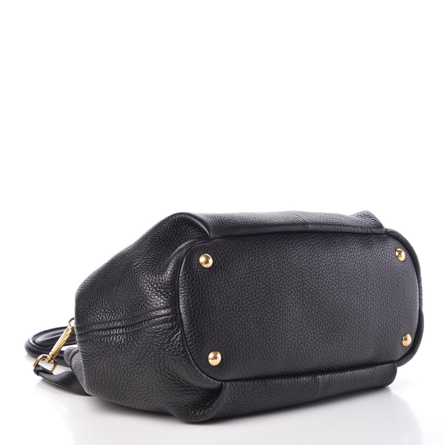 Vitello Daino Shoulder Bag Black