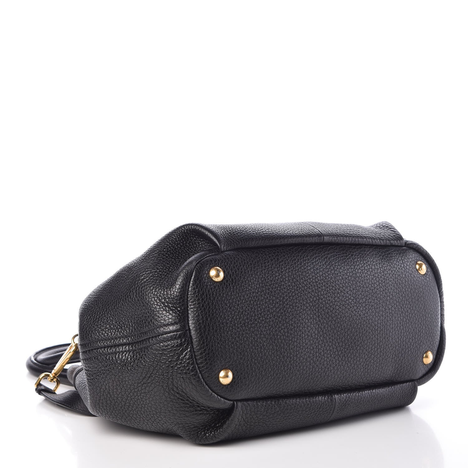 Prada Vitello Daino Shoulder Bag Black 5 of 9