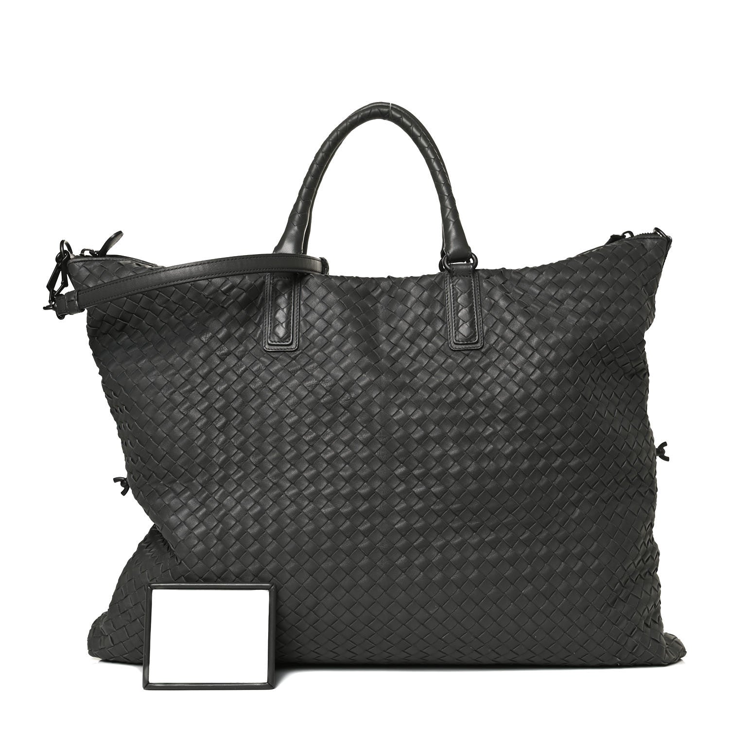 Bottega Veneta Nappa Intrecciato Maxi Convertible Tote Grey 1 of 11