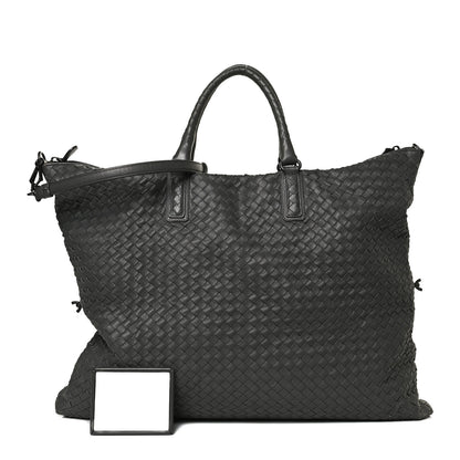 Bottega Veneta Nappa Intrecciato Maxi Convertible Tote Grey 1 of 11