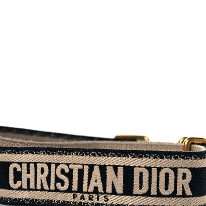 Christian Dior Canvas Embroidered Shoulder Strap Black 3 of 6
