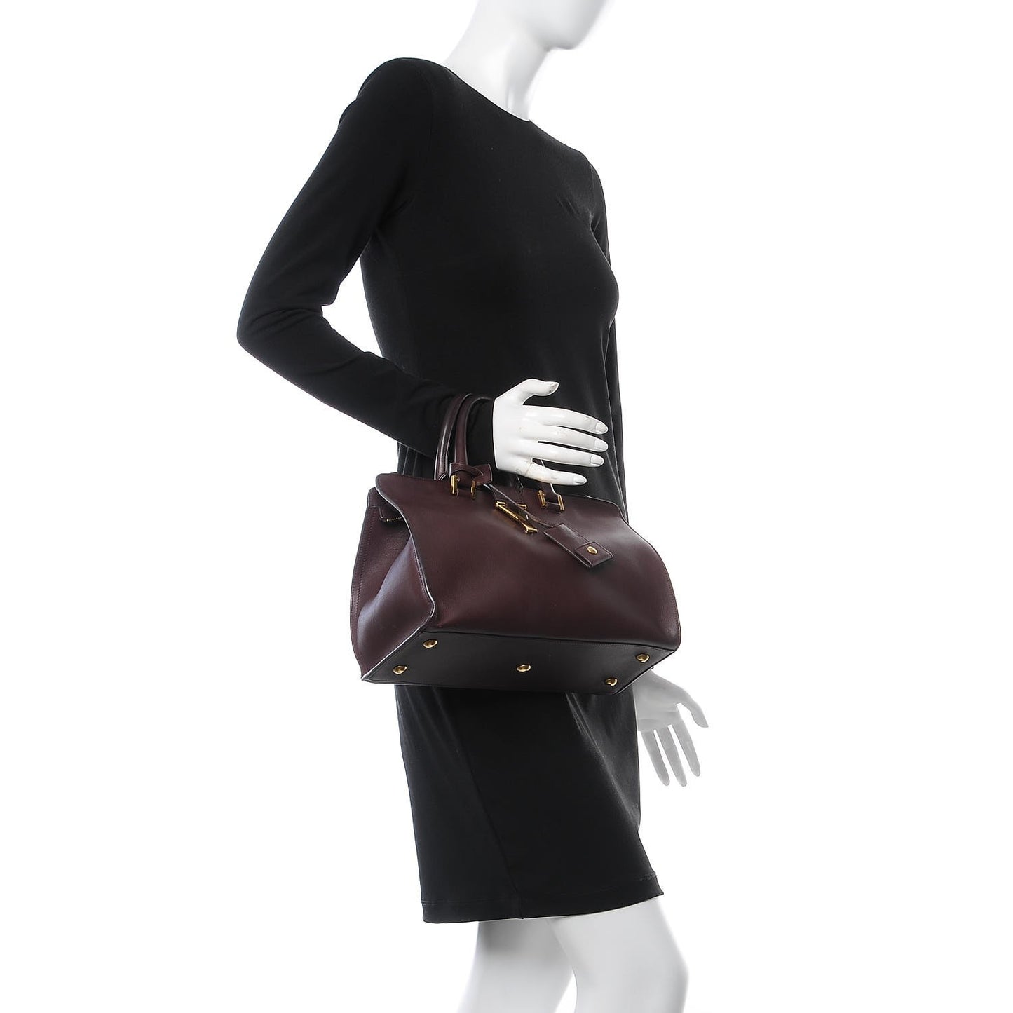 Calfskin Small Classic Y Cabas Bordeaux