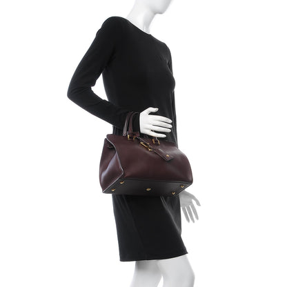 Saint Laurent Calfskin Small Classic Y Cabas Bordeaux 3 of 16