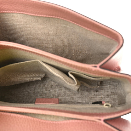 Gucci Dollar Calfskin Interlocking G Top Handle Shoulder Bag Soft Pink 5 of 9