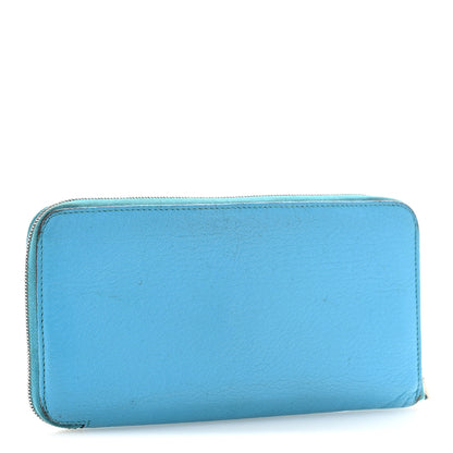 Hermes Chevre Mysore Azap Wallet Turquoise 3 of 11