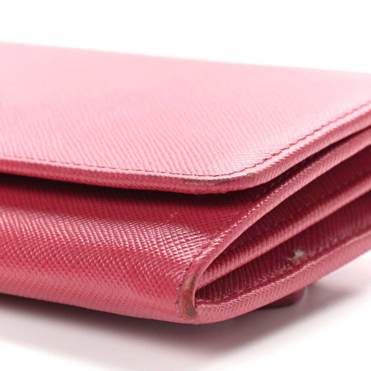 Saffiano Metal Flap Wallet Peonia