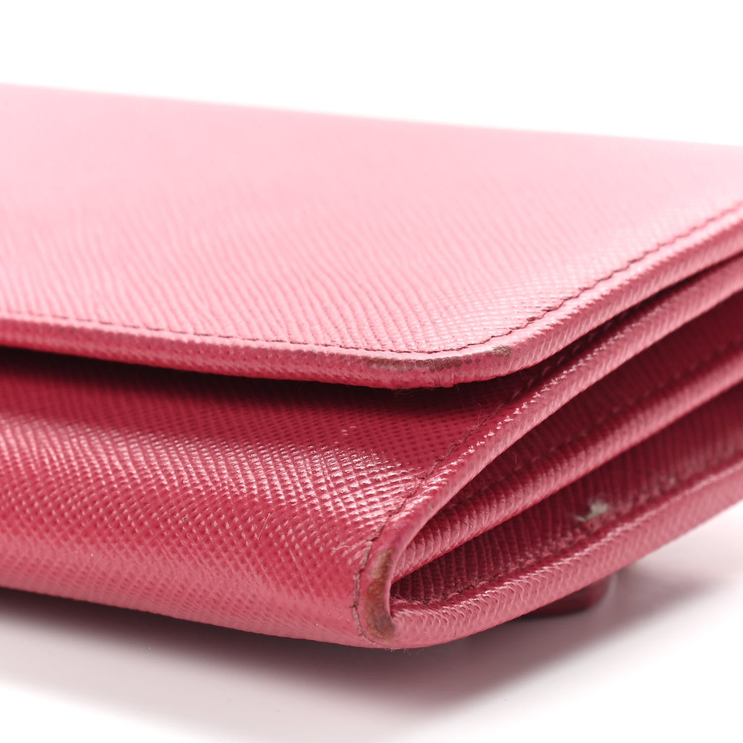 Prada Saffiano Metal Flap Wallet Peonia 11 of 12