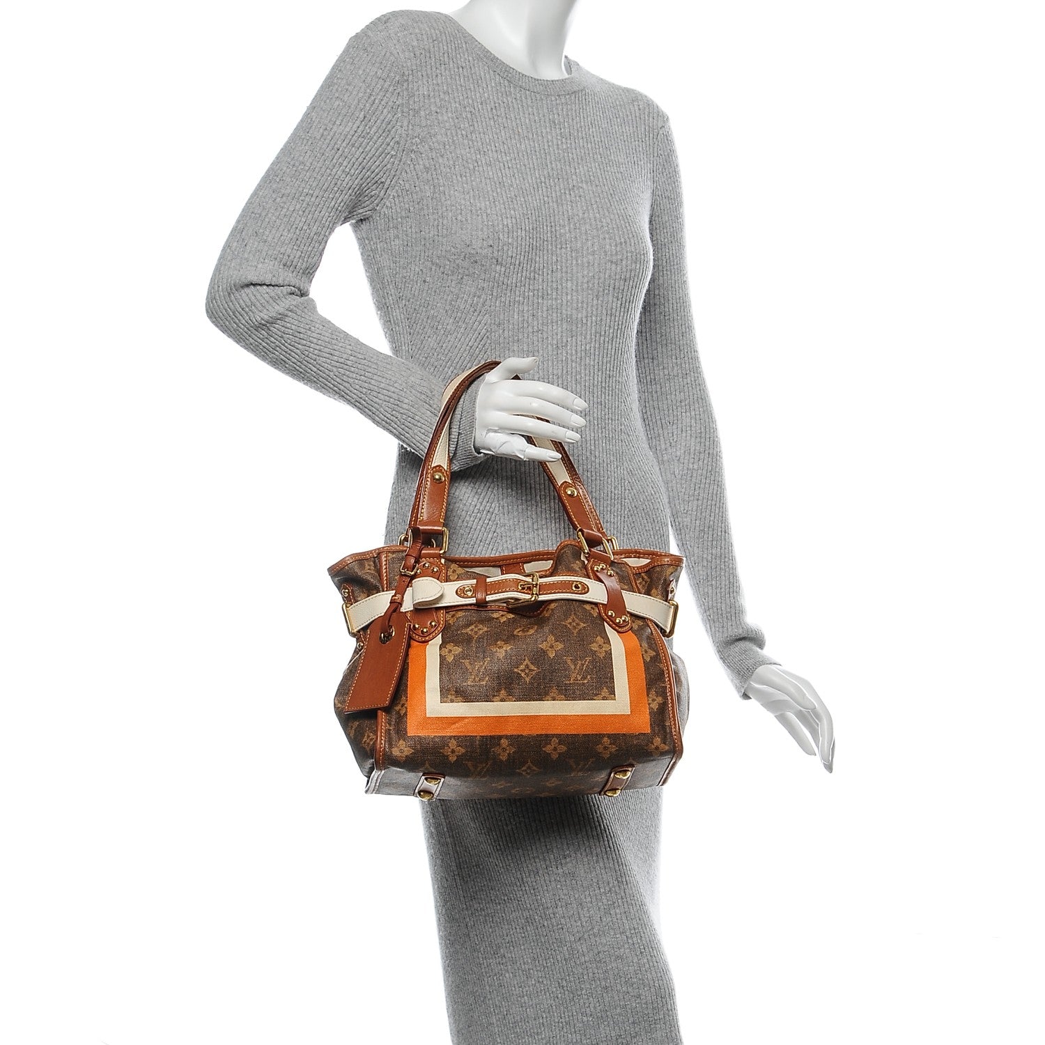 Louis Vuitton Monogram Rayures Tisse Sac PM 2 of 14