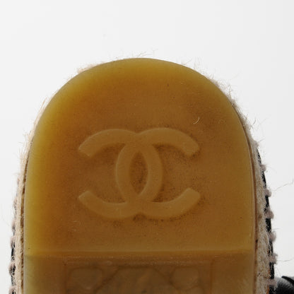 Chanel Lambskin CC Espadrilles 36 Black 6 of 9