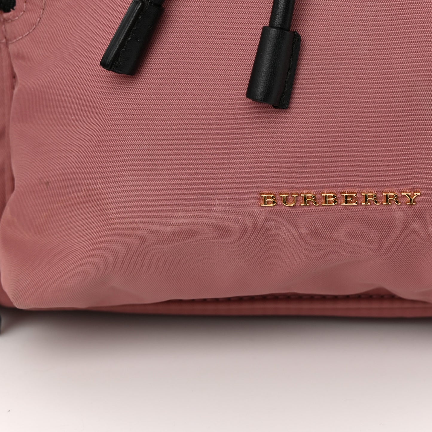 Nylon Medium Rucksack Backpack Mauve Pink
