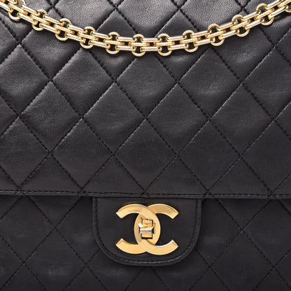 Chanel Lambskin Quilted Medium Double Flap Bijoux Chain Black 11 of 11