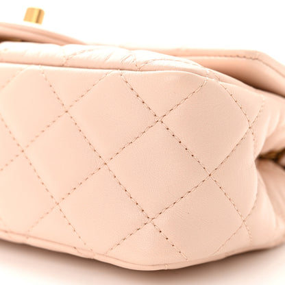 Chanel Lambskin Quilted Mini Pearl Crush Rectangular Flap Light Beige 10 of 11