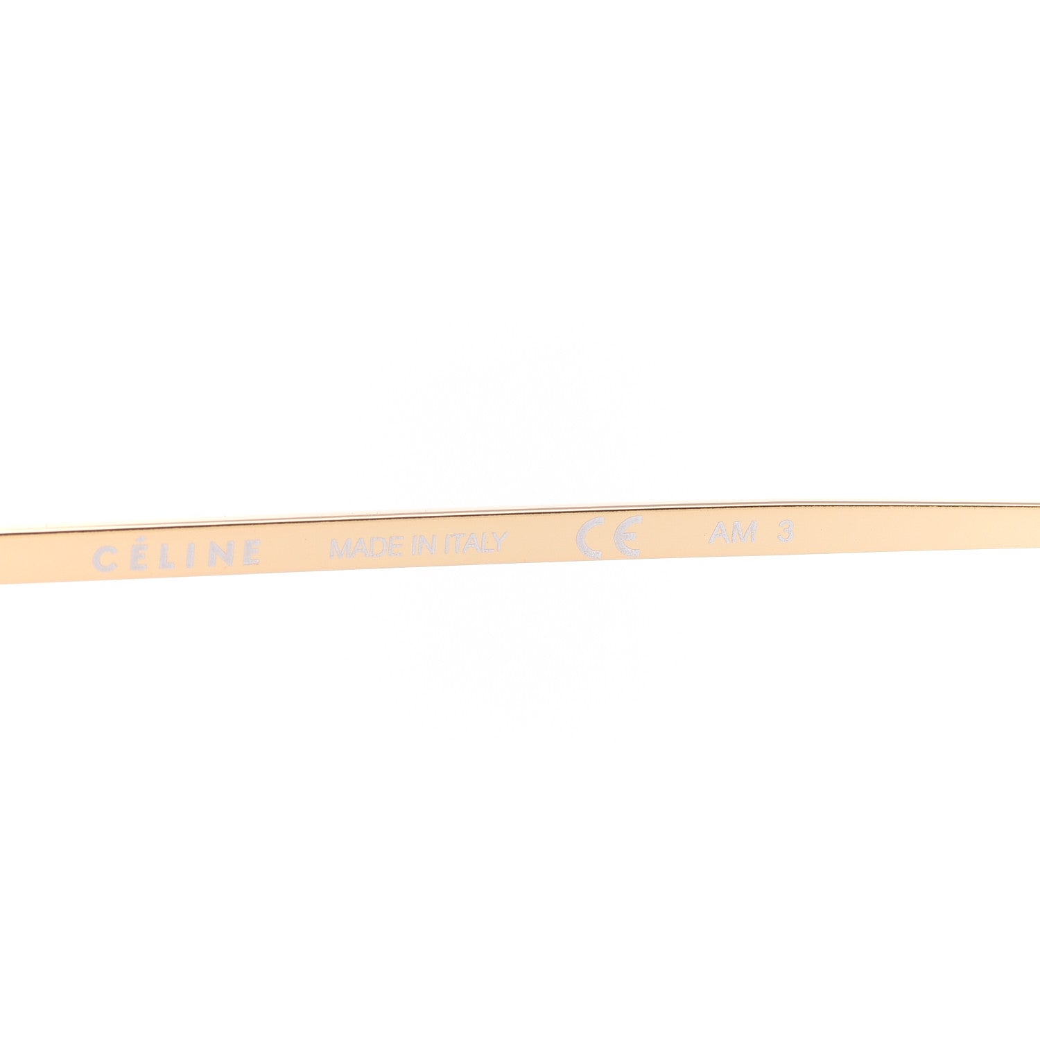 Celine Mirror Aviator Sunglasses CL41391/S Gold 6 of 6