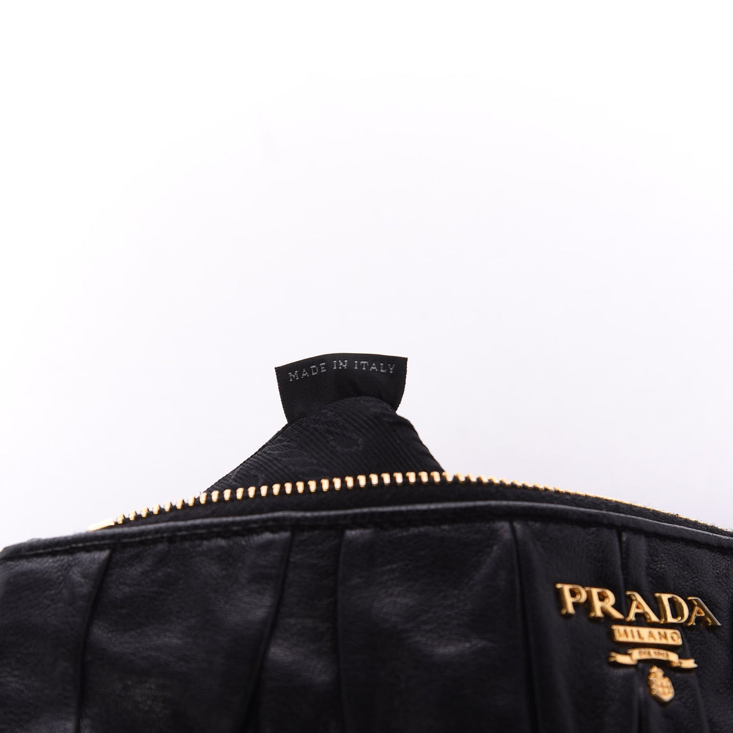 Nappa Gaufre Pouch Black
