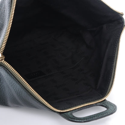Gucci Calfskin Lucy Folded Clutch Dark Green 5 of 7