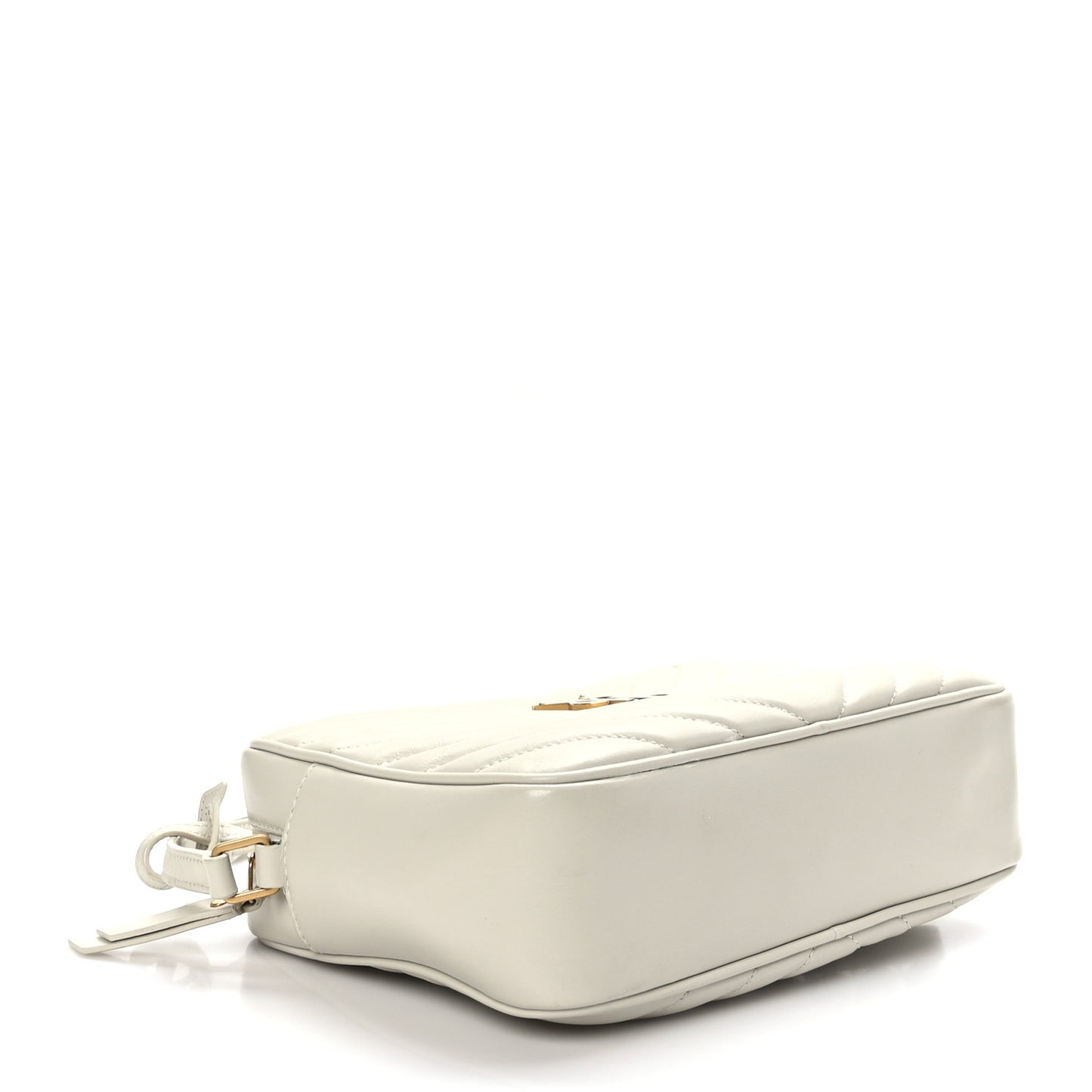 Calfskin Matelasse Monogram Lou Camera Bag Blanc Vintage