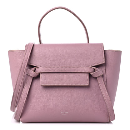 Celine Grained Calfskin Nano Belt Bag Rose Quartz 1 of 14
