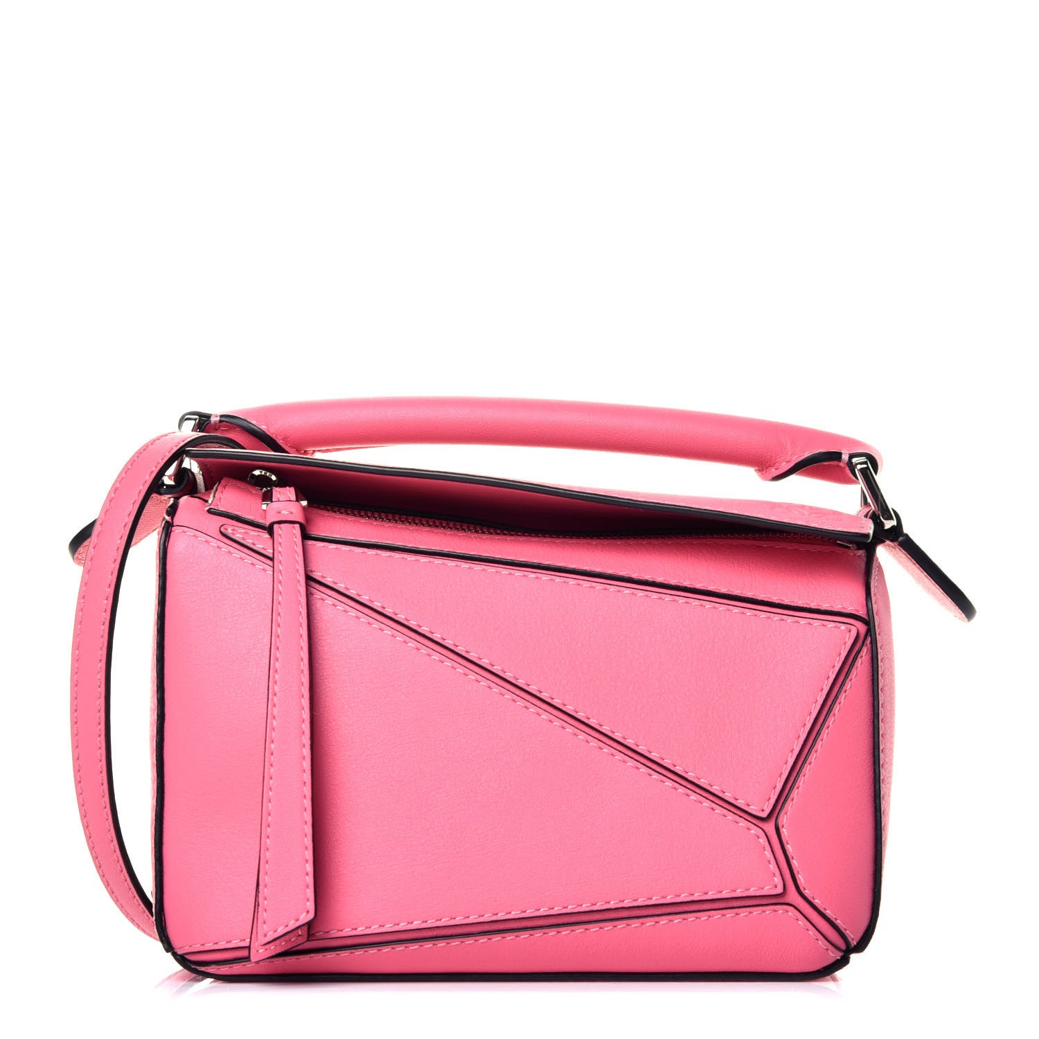 Loewe Calfskin Mini Puzzle Bag Wild Rose 1 of 10