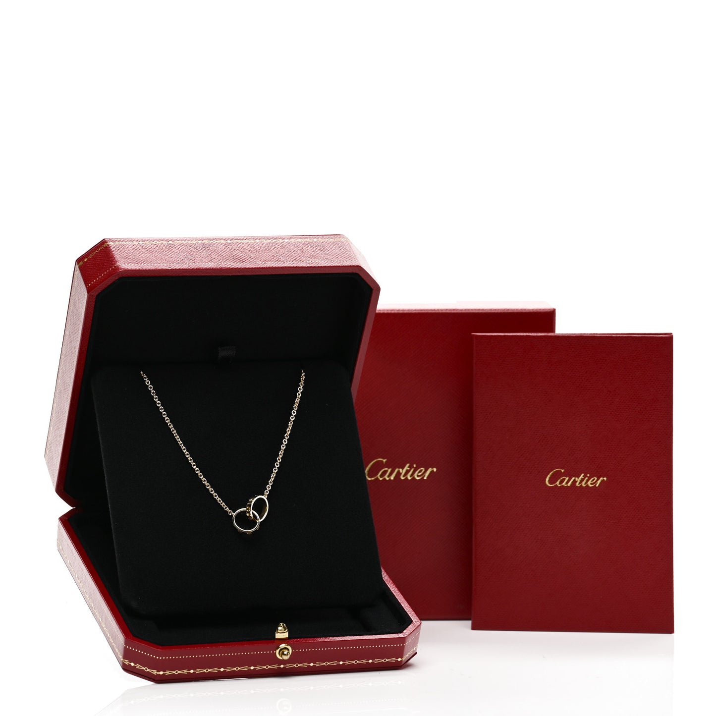 18K Yellow Gold Interlocking LOVE Necklace