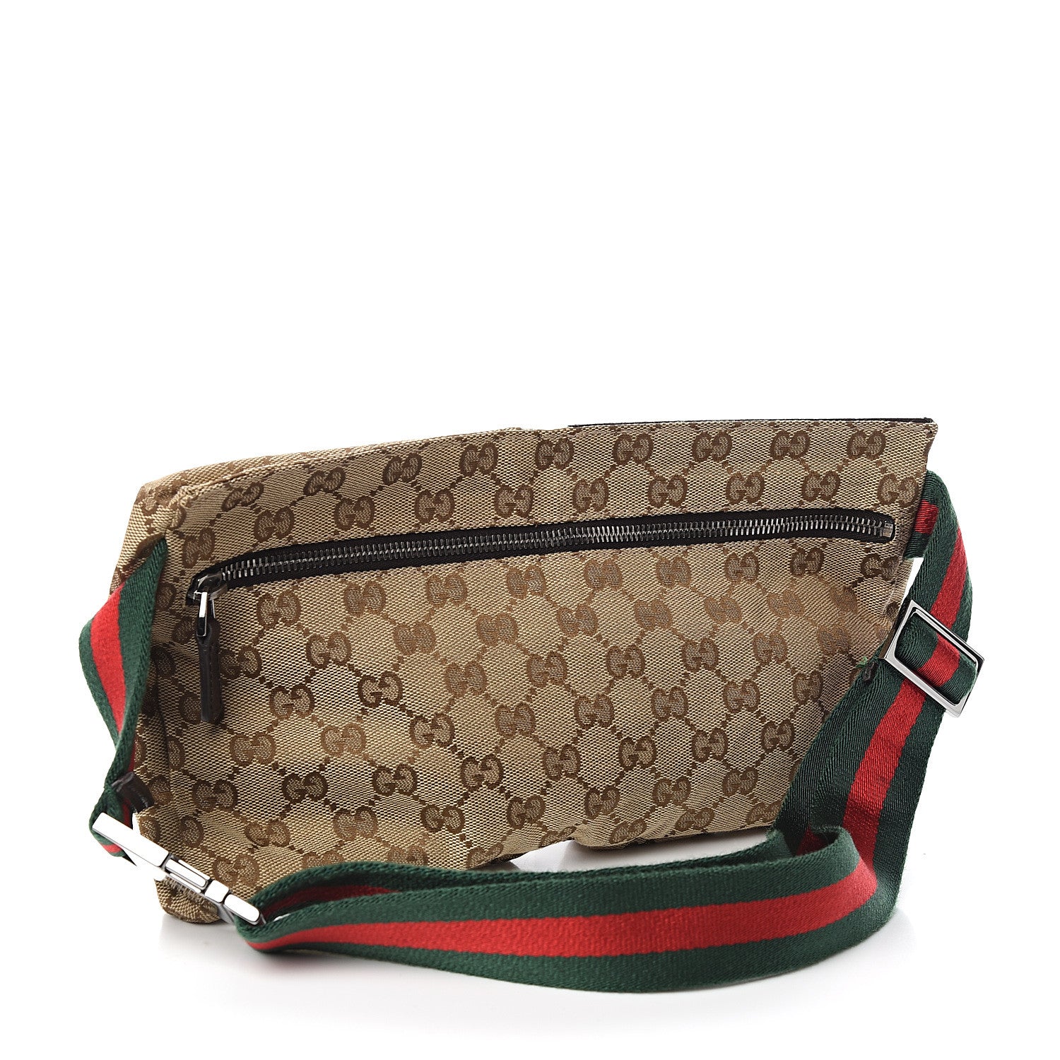 Gucci Monogram Web Belt Bag Dark Brown 2 of 8