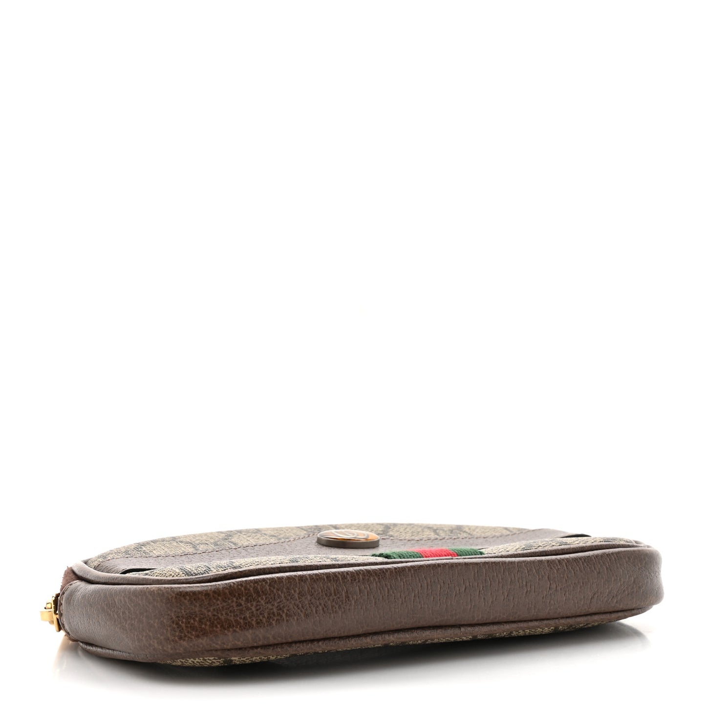 GG Supreme Monogram Ophidia Belted iPhone Case 95 38 Dark Brown