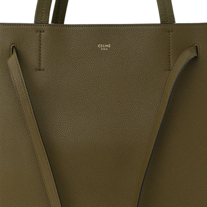 Celine Soft Grained Calfskin Small Belt Cabas Phantom Army Green 8 of 10