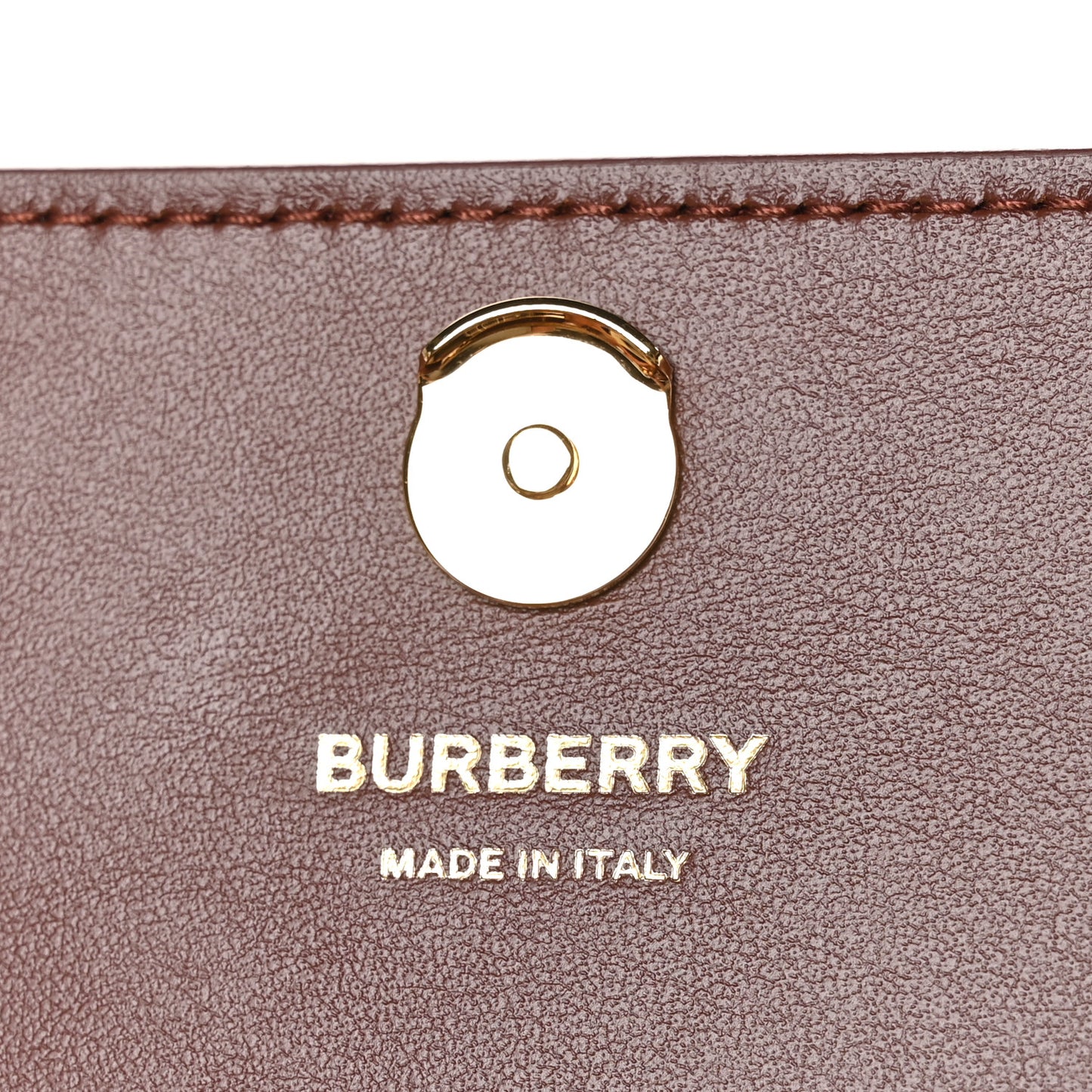 Calfskin House Check Hampshire Wallet On Chain Tan