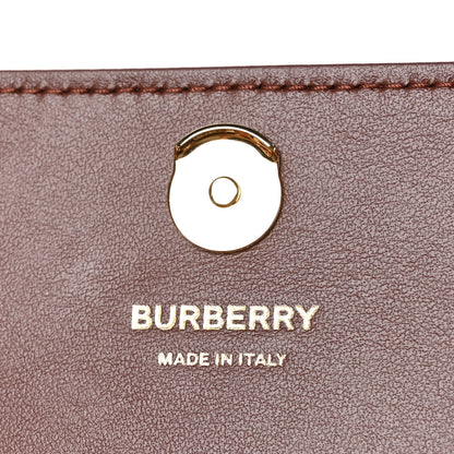 Burberry Calfskin House Check Hampshire Wallet On Chain Tan 6 of 8