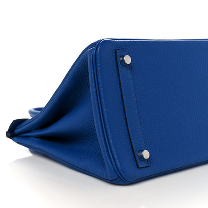 Hermes Togo Birkin 30 Bleu France 7 of 35